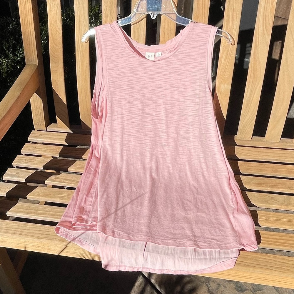 GAP Sleeveless Top, Pink, Size L